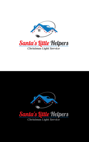 Santa's Little Helpers Christmas Light Service | Logo Design by somani