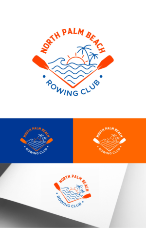 North Palm Beach Rowing Club or NPB Rowing Club or NPB Rowing | Logo Design by ZeneFashions