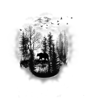 Chest Tattoo Bear and Fairy | Grafik-Design von Jamal 12