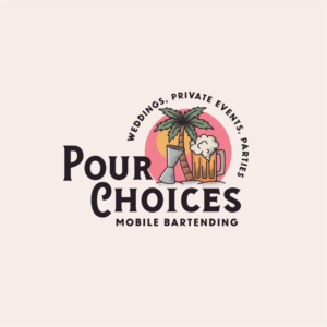 Logo Design by design.picnic for Pour Choices Bartending  | Design: #27417190