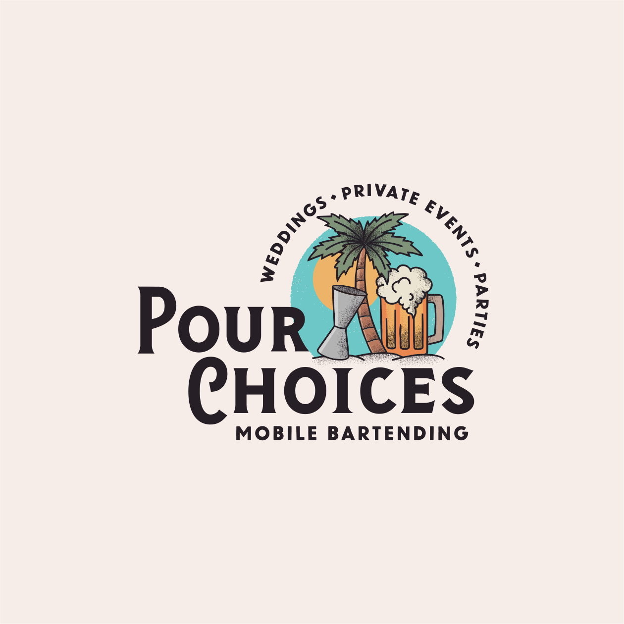 Logo Design by design.picnic for Pour Choices Bartending  | Design #27447242
