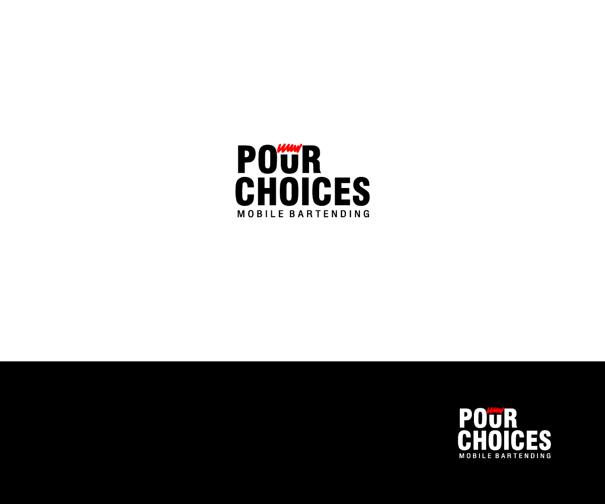 Diseño de Logo por aglaronde23 para Pour Choices Bartending  | Diseño #27416890