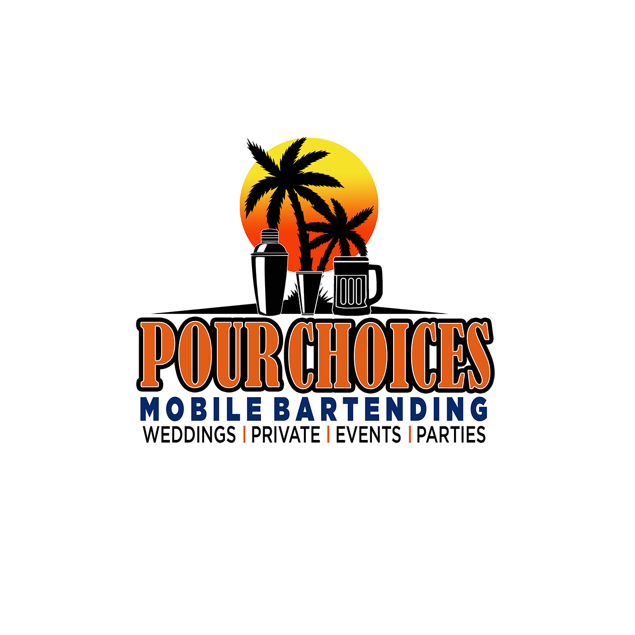 Logo Design by NILDesigns for Pour Choices Bartending  | Design #27418026