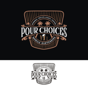Logo Design by N83touchthesky for Pour Choices Bartending  | Design #27412872