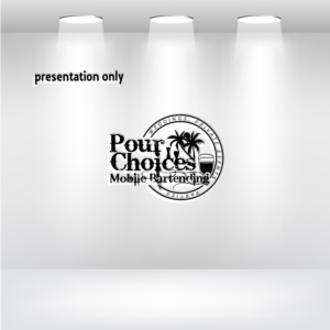 Pour Choices Mobile Bartending - weddings, private events, parties | Logo Design by uitaki
