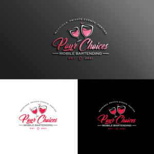 Logo Design by MD51 for Pour Choices Bartending  | Design #27412661