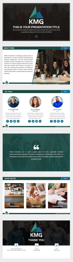 PowerPoint Design by pb for KMG LLC | Design: #27426394