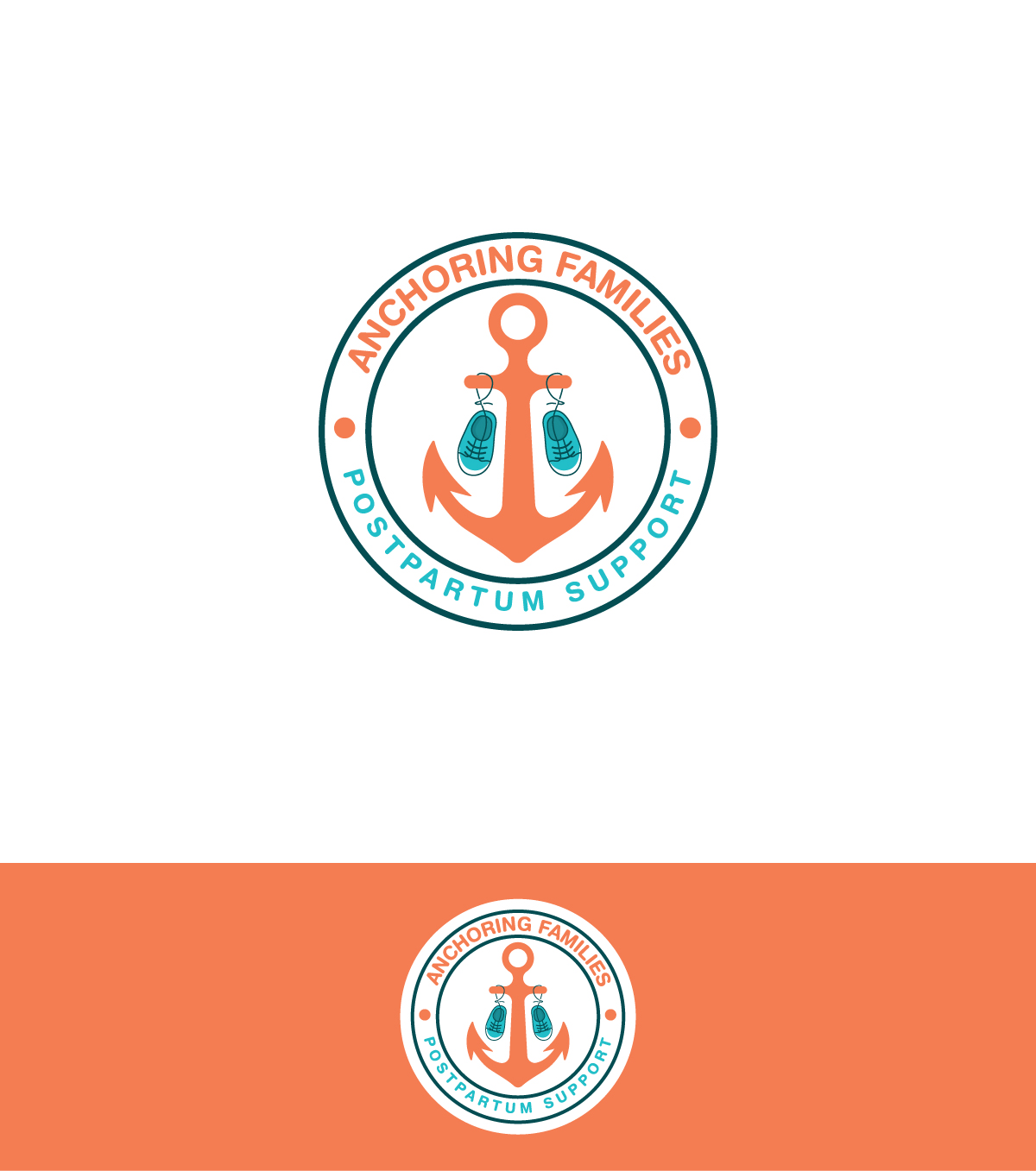 Logo Design by ecorokerz for Anchoring Families Postpartum Support | Design #27419506