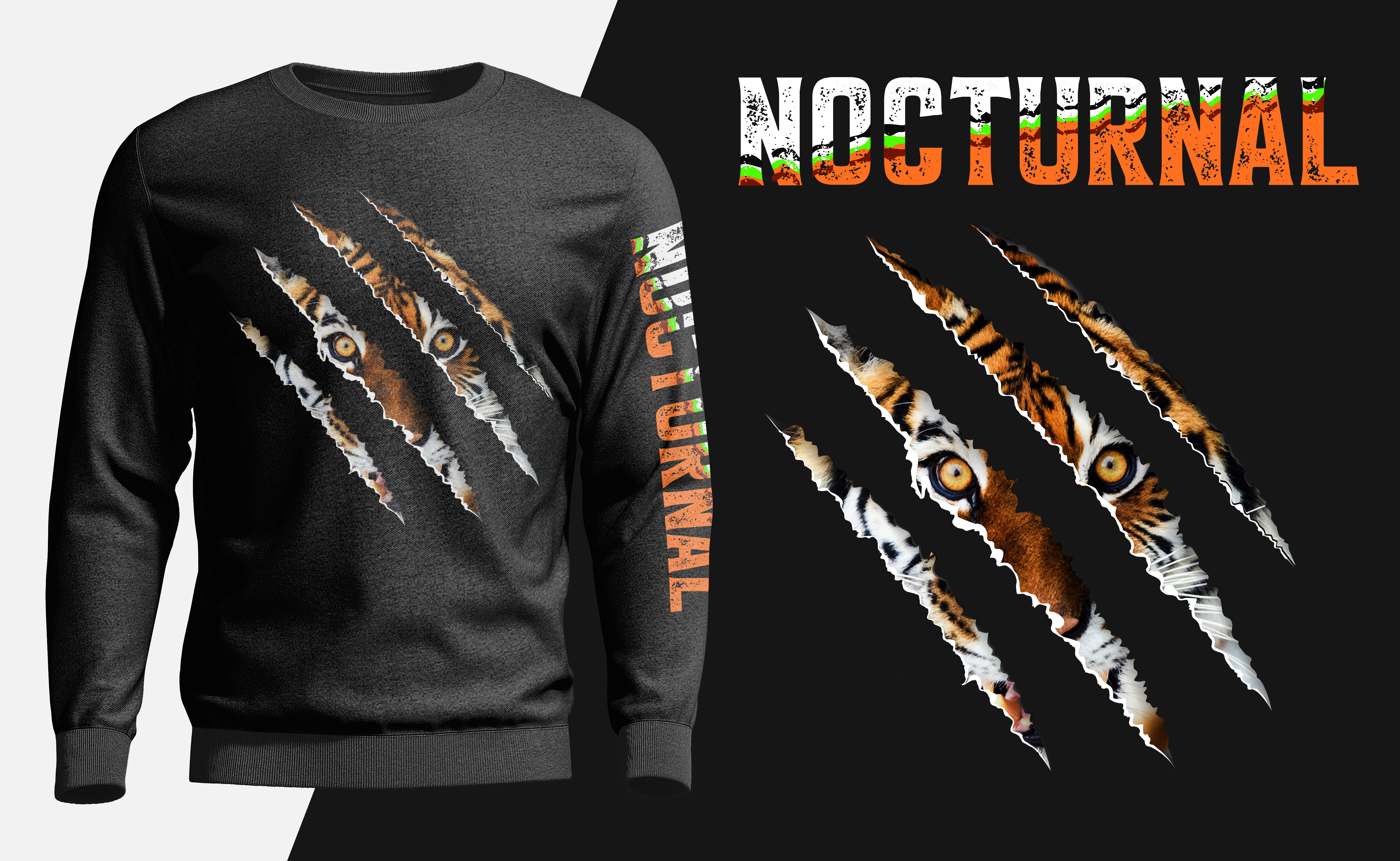 Design de T-shirt par Ismail Hossain pour Nocturnal Beasts | Design #27454232