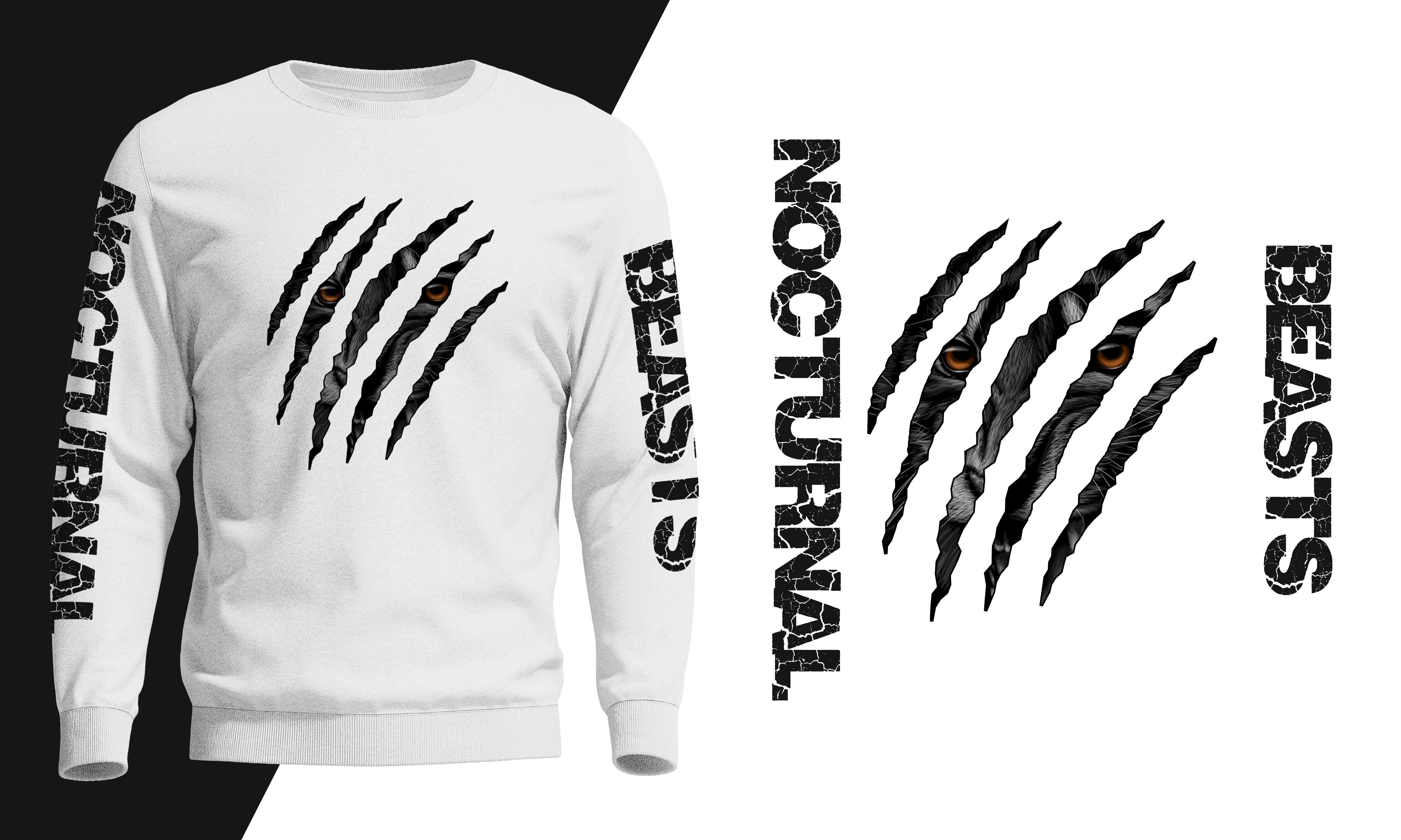 Diseño de Camiseta por Ismail Hossain para Nocturnal Beasts | Diseño #30146115