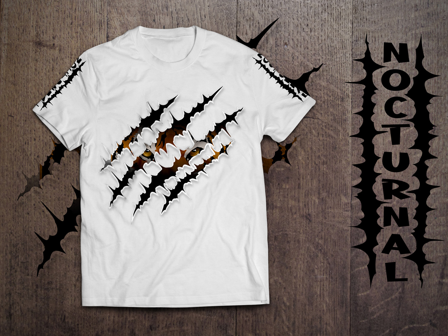 Design de T-shirt par kaiser77 pour Nocturnal Beasts | Design #27431048