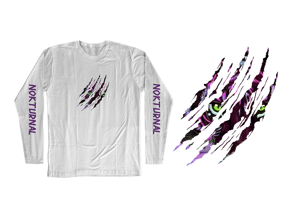 T-shirt Design by saekarepe for Nocturnal Beasts | Design #27453082