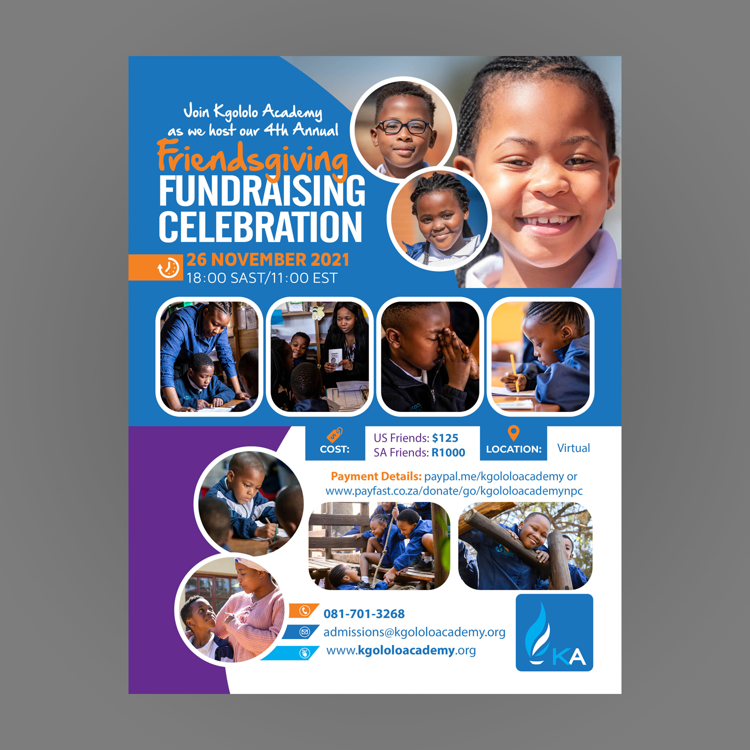 Diseño de Flyer por Mariyam Khan para Kgololo Academy | Diseño #27418842