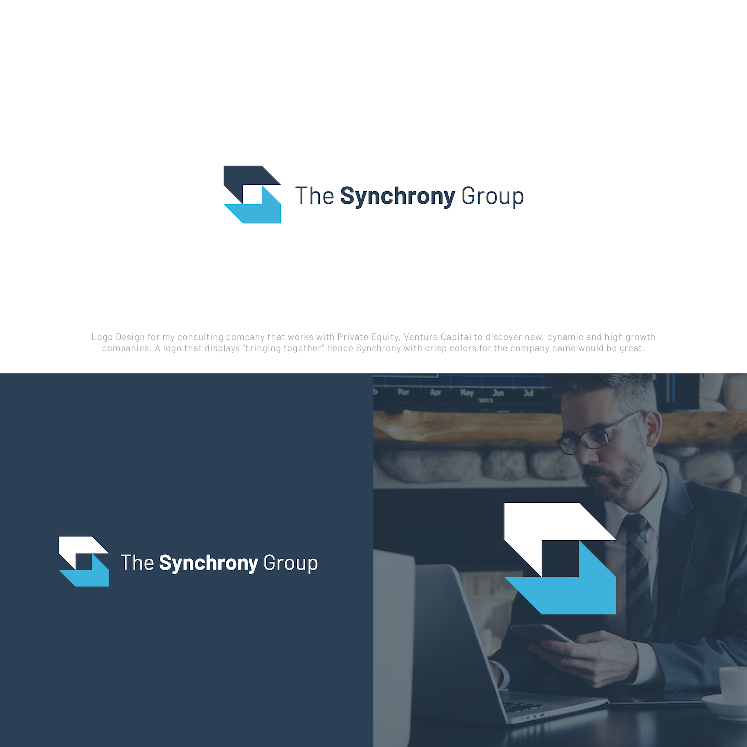 Logo Design by Matt Bradshaw for The Synchrony Group, LLC | Design #27424650