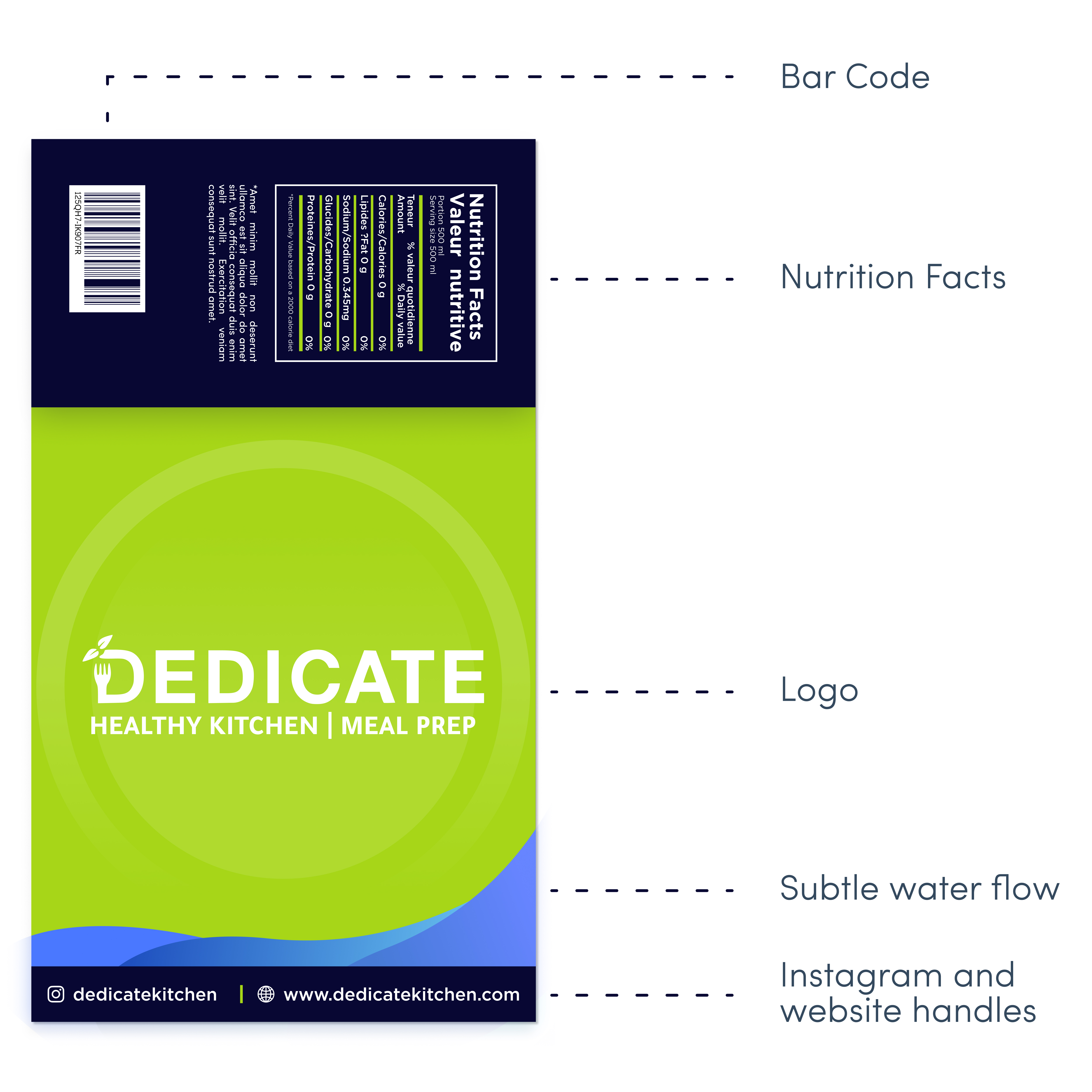 Packaging Design by Chase101 for DEDICATE Healthy Kitchen | Design #27423838