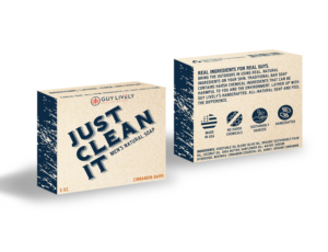 Create a premium soap bar box bar design for an all-natural, men's skincare brand. | Diseño de Empaque por Lezette_G