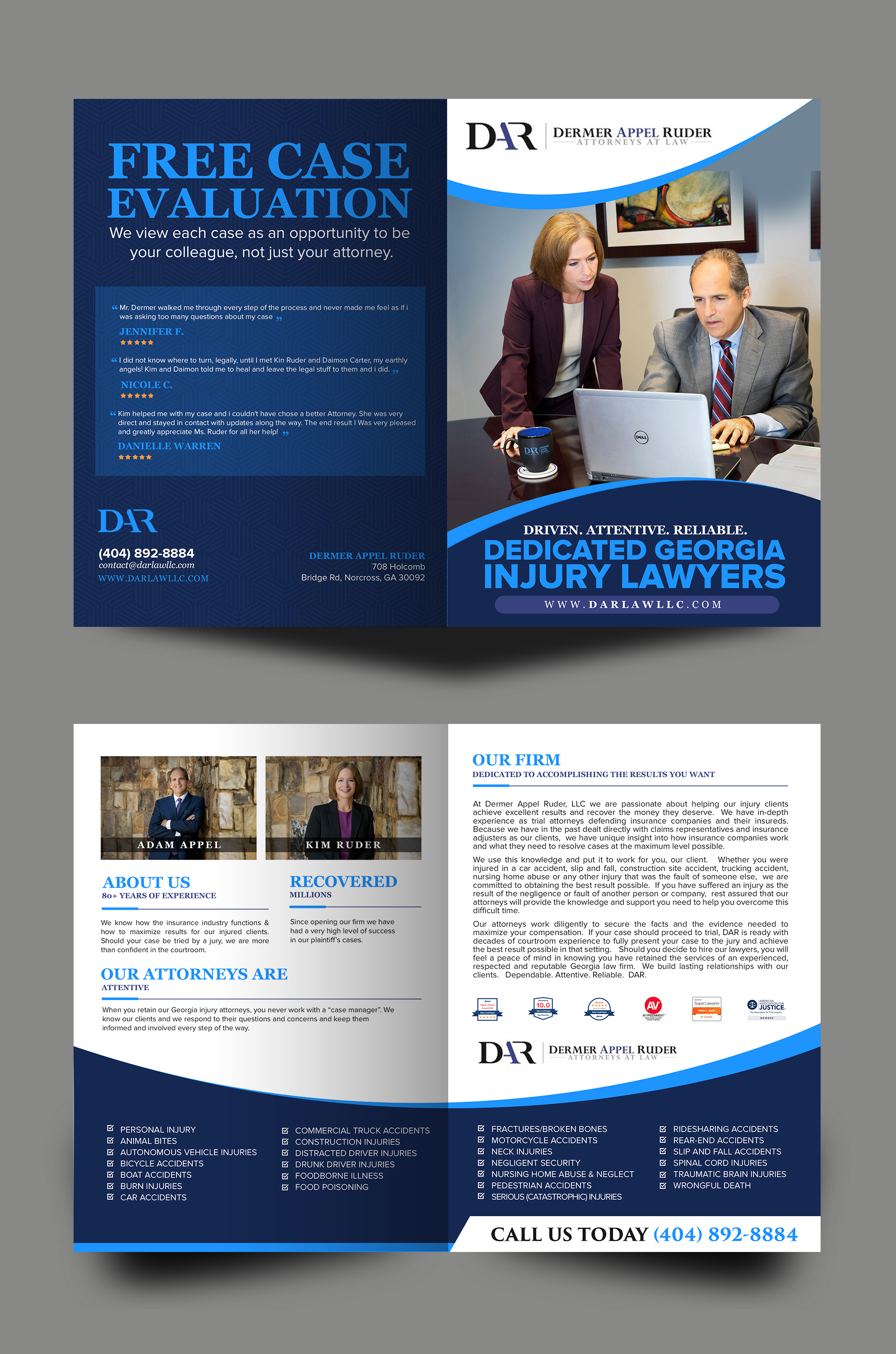 Diseño de Brochure por chandrayaan.creative para Dermer Appel Ruder, LLC | Diseño #27425011