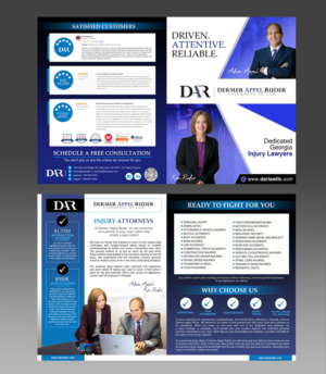 Personal Injury  Attorney Marketing Brochure to Medical Providers | Brochure Design by DA.