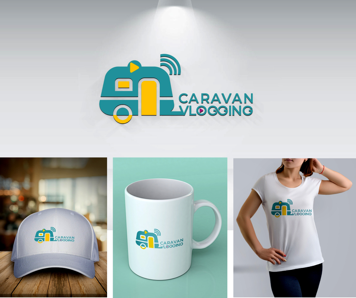 Logo Design by aarohiak for Caravan Vlogger | Design #27476721