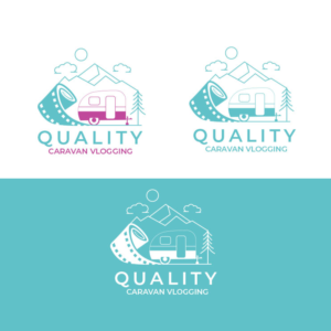 Quality Caravan Vlogging | Logo Design by Aaaron
