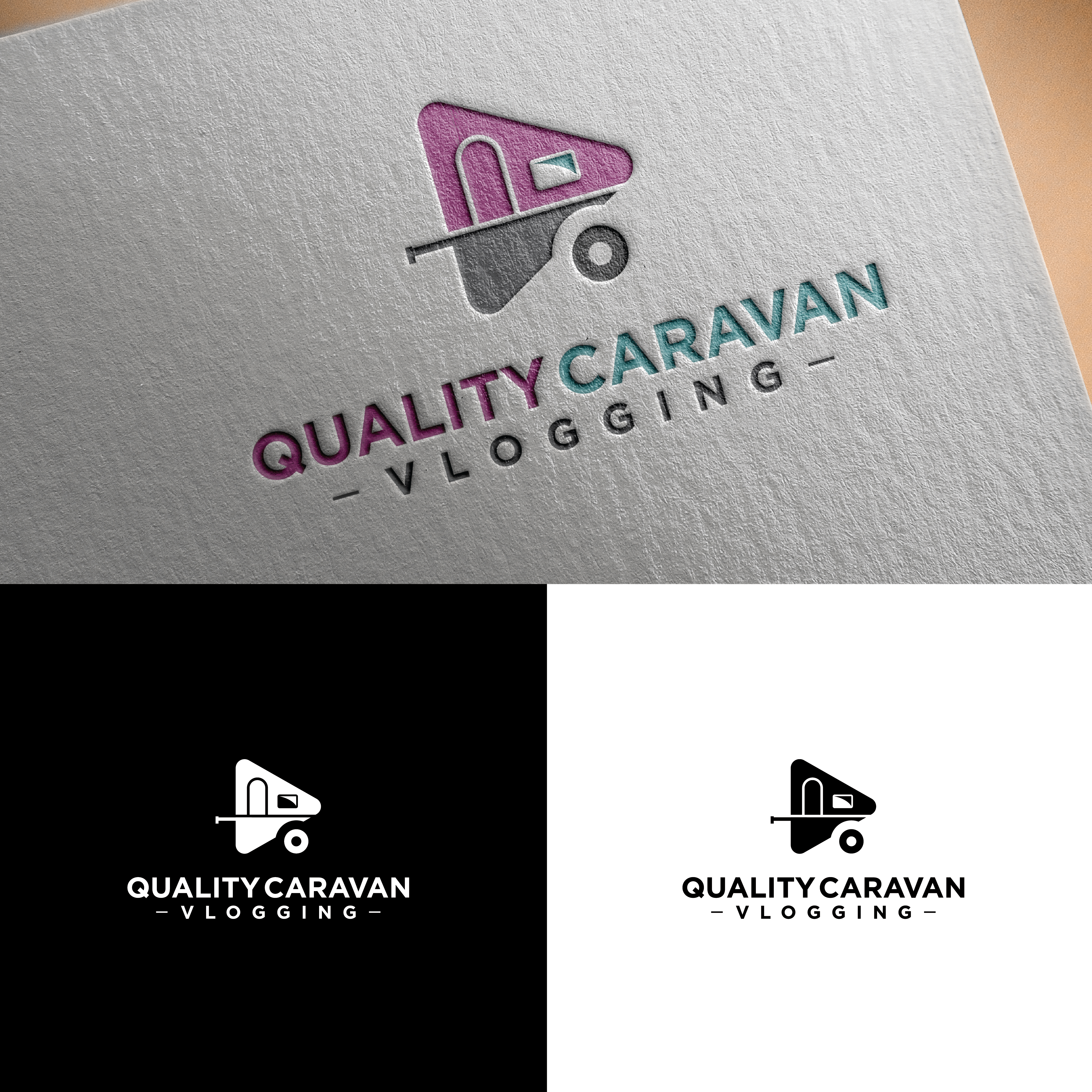 Logo Design by Dot Design 3 for Caravan Vlogger | Design #27438098