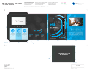Brochure folder for audio visual proposals | Diseño de Brochure por SAI DESIGNS