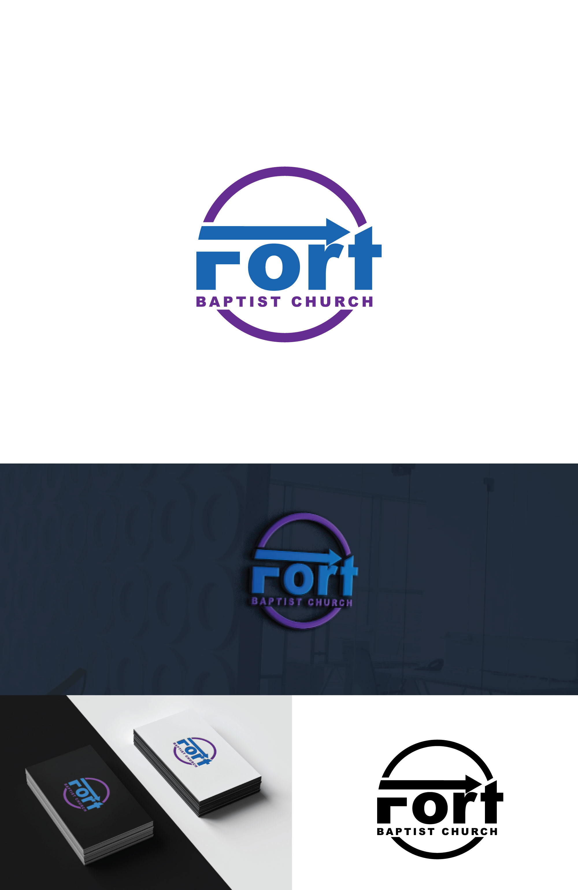 Logo-Design von RRR Design für Fort Baptist Church | Design #27427620