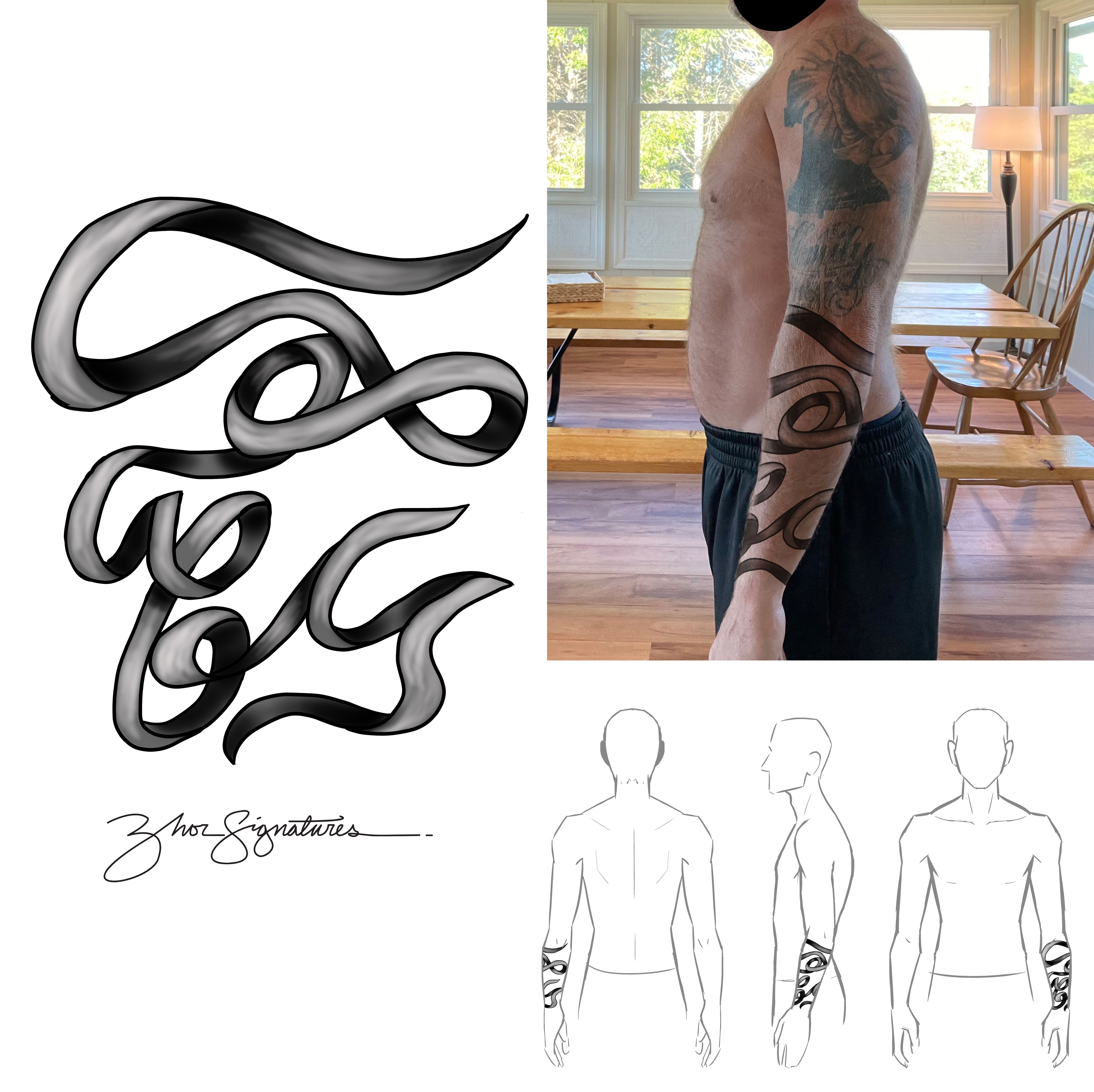 Tattoo Design by Zhor Signatures for this project | Design #27503683