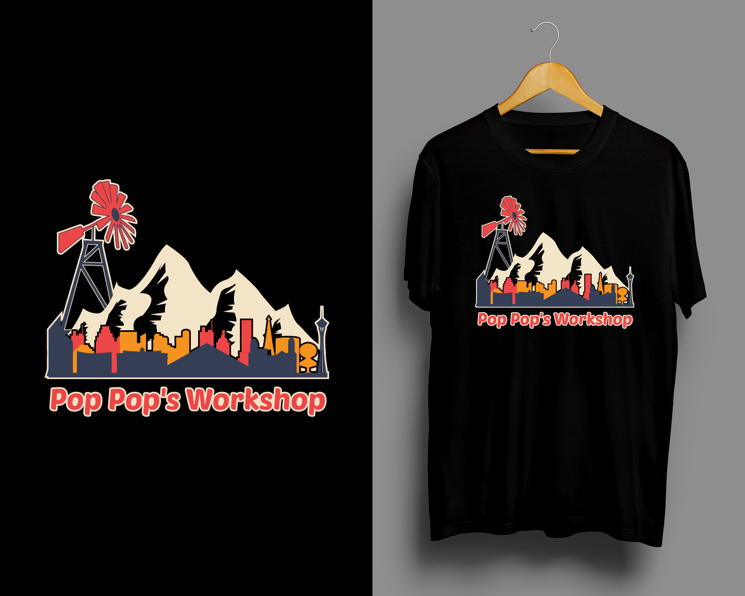 T-shirt Design by RubelRir for Pop Pop's Work Shop | Design #27448094