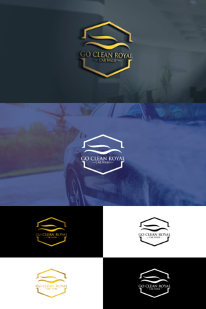 GO CLEAN ROYAL CAR WASH | Logo Design by Tangantengen