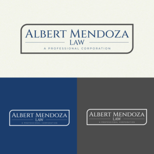 Logo Design by ILLUSTRATOR PRO for Albert Mendoza Law, A Professional Corporation | Design #27454984
