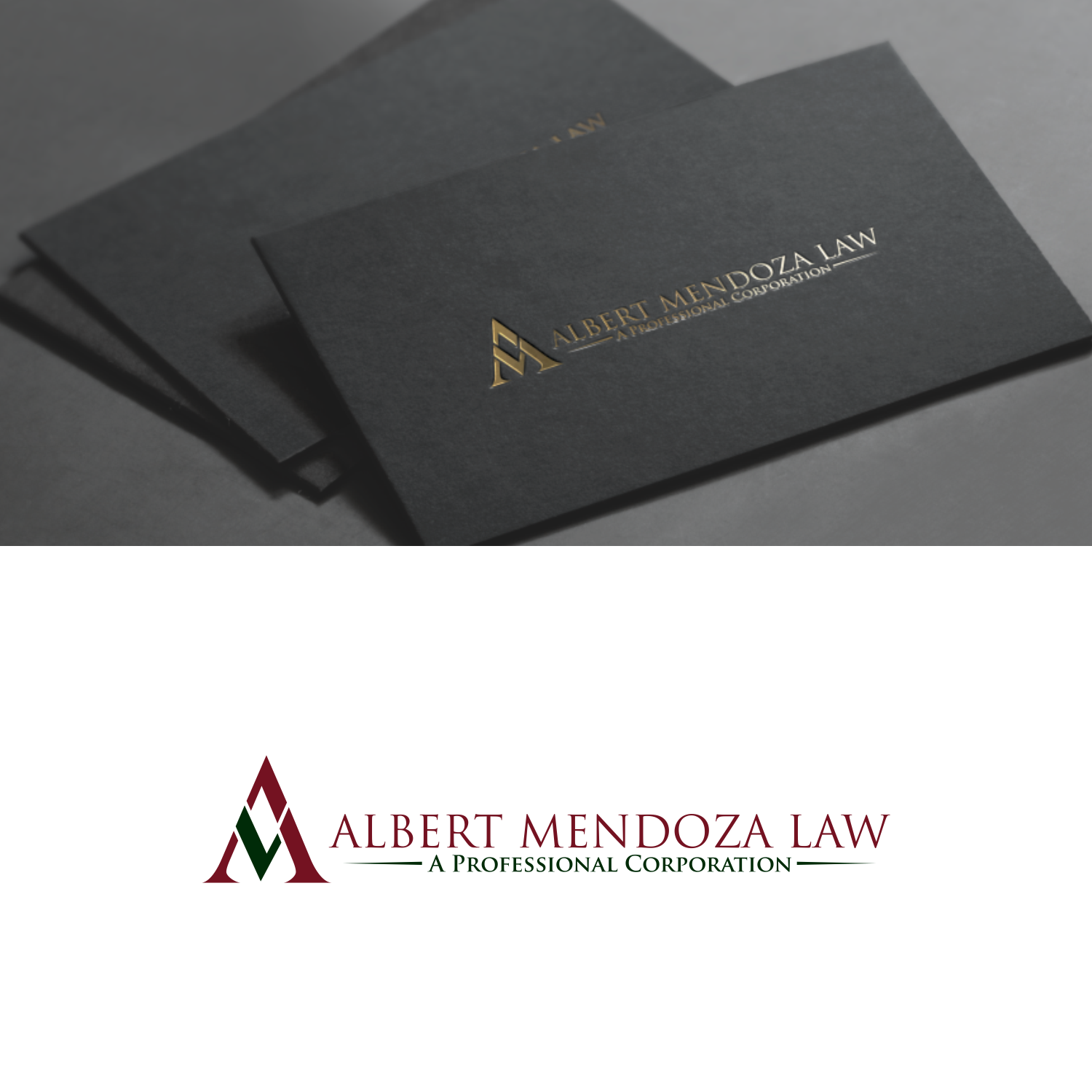Logo Design by bocah nub for Albert Mendoza Law, A Professional Corporation | Design #27430153