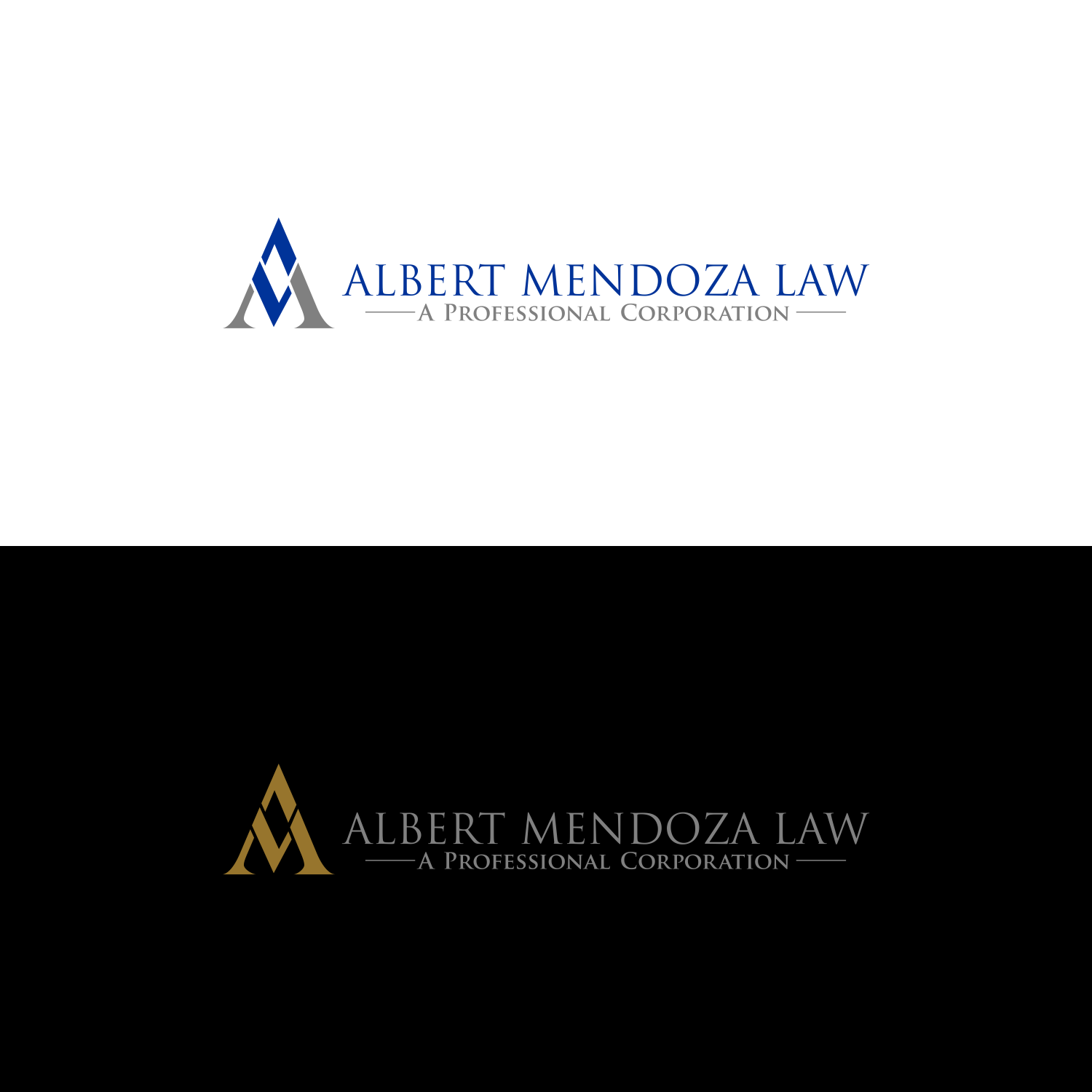 Logo Design by bocah nub for Albert Mendoza Law, A Professional Corporation | Design #27446235