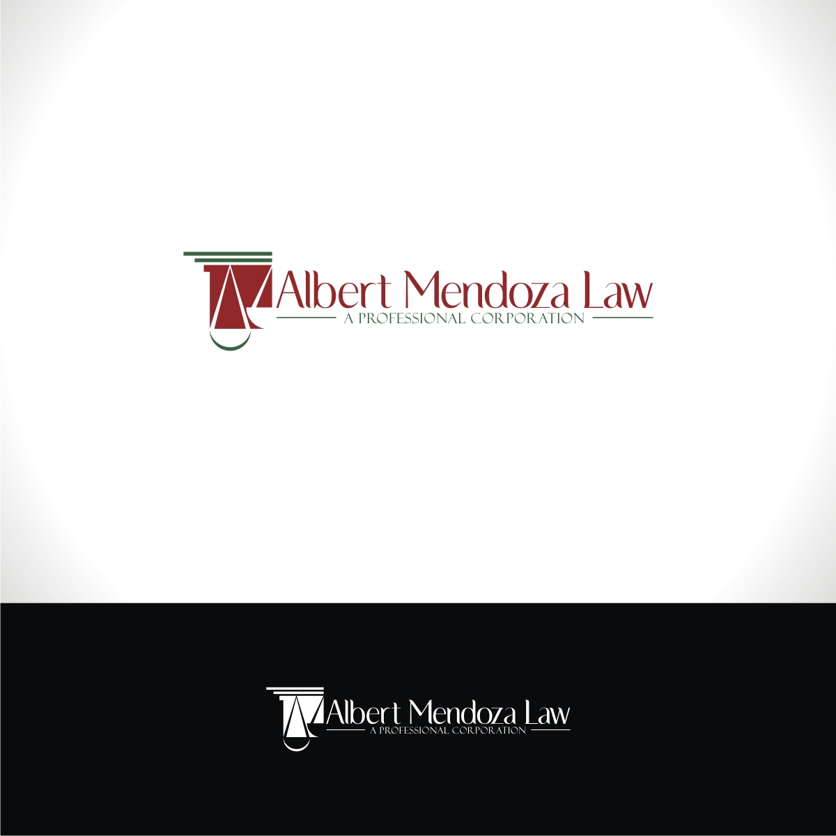 Logo Design by creative_2021 for Albert Mendoza Law, A Professional Corporation | Design #27432099
