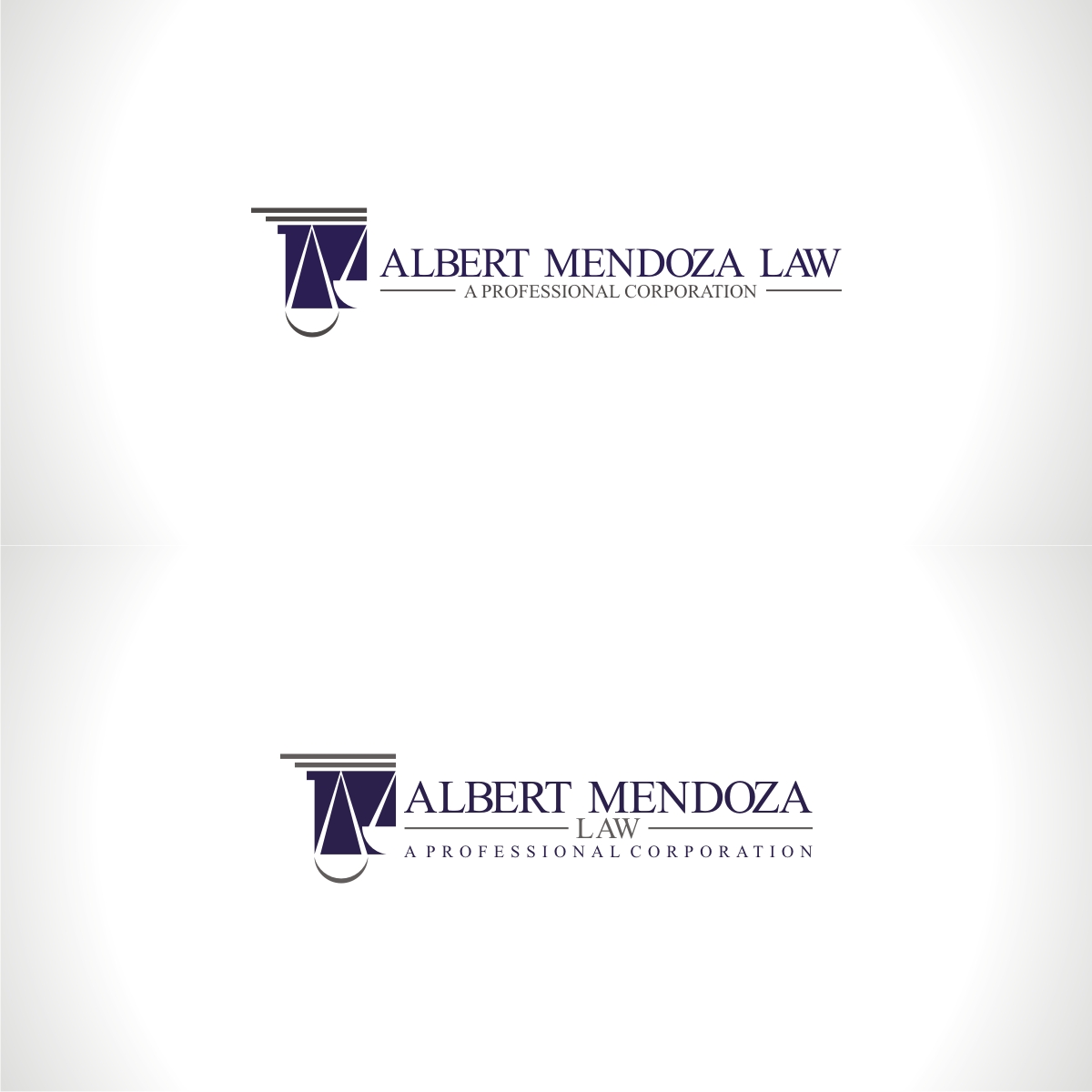 Logo Design by creative_2021 for Albert Mendoza Law, A Professional Corporation | Design #27443609