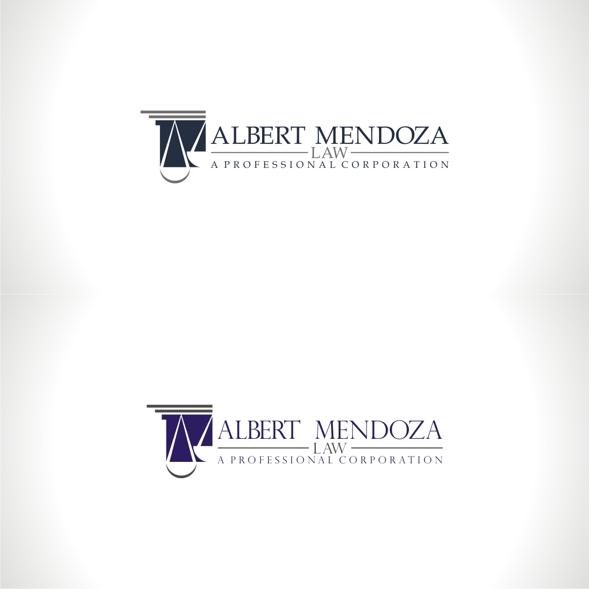 Design de Logo par creative_2021 pour Albert Mendoza Law, A Professional Corporation | Design #27443610
