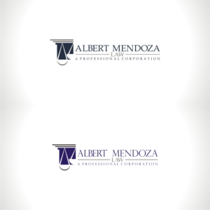 Logo Design by creative_2021 for Albert Mendoza Law, A Professional Corporation | Design: #27443610