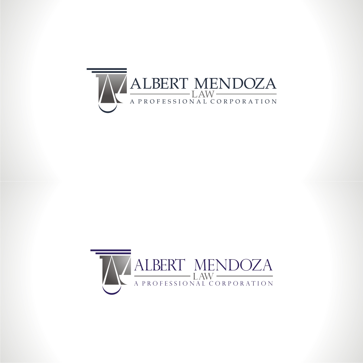 Logo Design by creative_2021 for Albert Mendoza Law, A Professional Corporation | Design #27443635