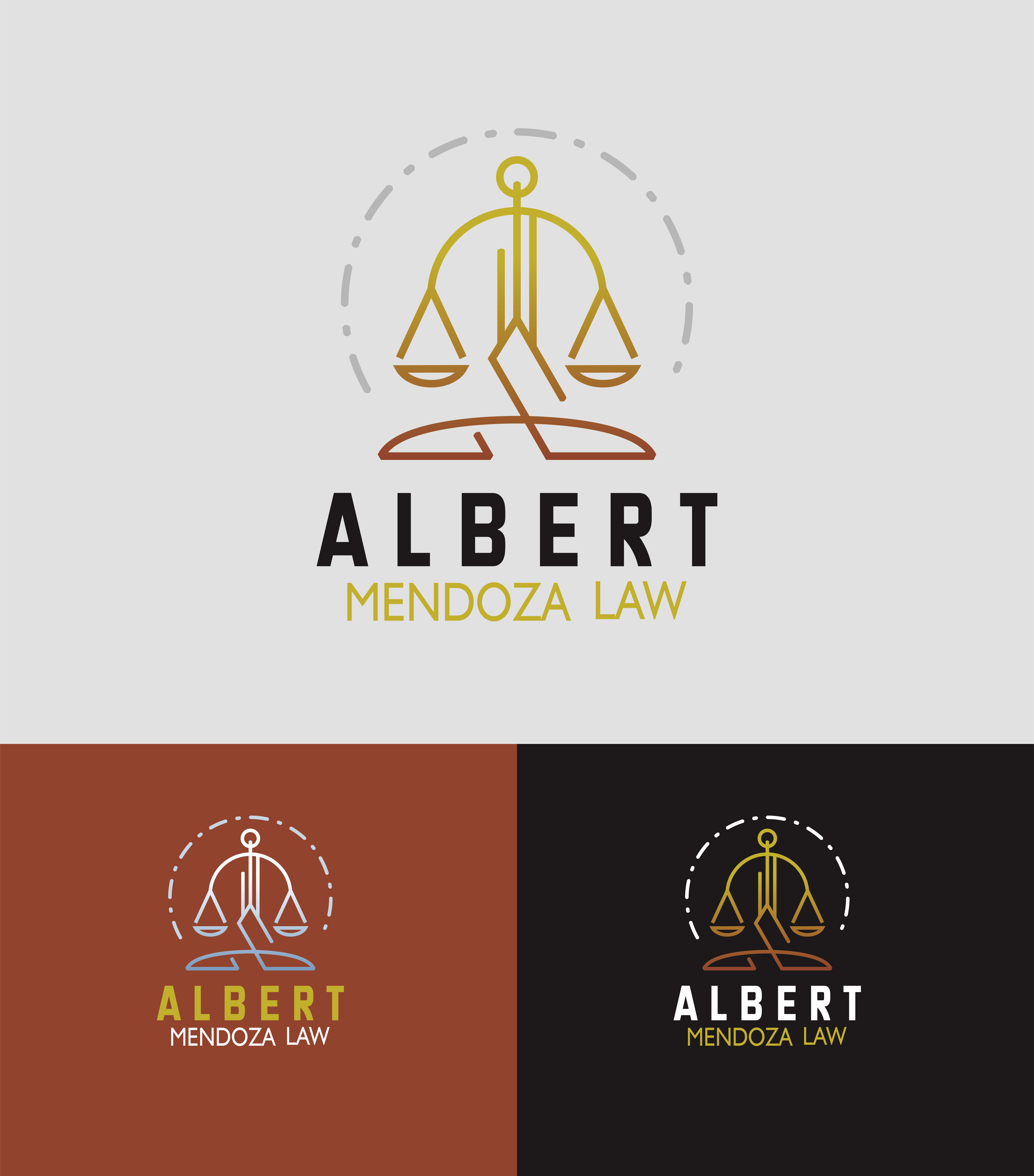 Logo Design by Faisuasu for Albert Mendoza Law, A Professional Corporation | Design #27439006