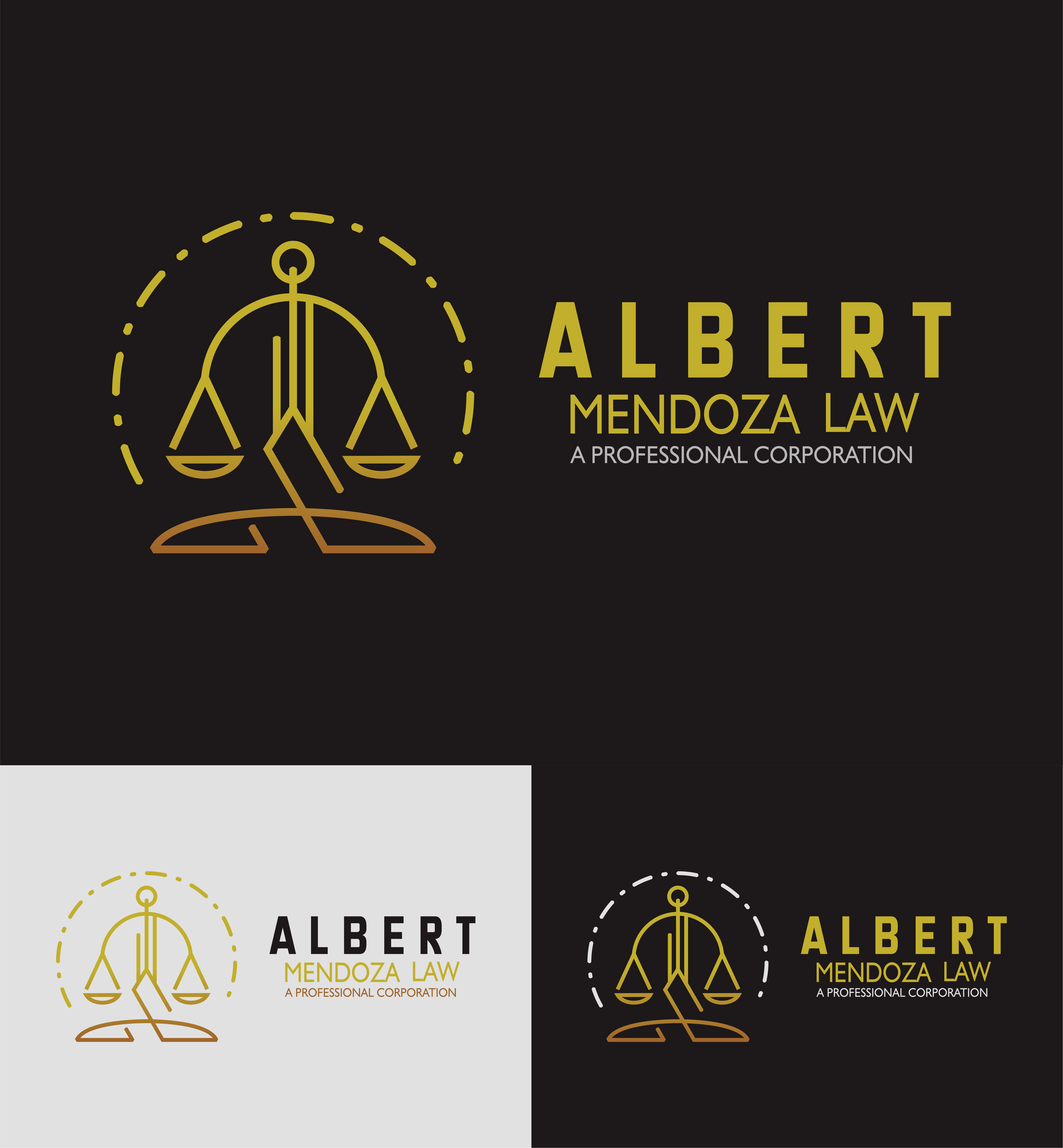 Logo-Design von Faisuasu für Albert Mendoza Law, A Professional Corporation | Design #27450869