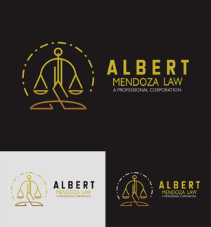 Logo-Design von Faisuasu für Albert Mendoza Law, A Professional Corporation | Design: #27450869