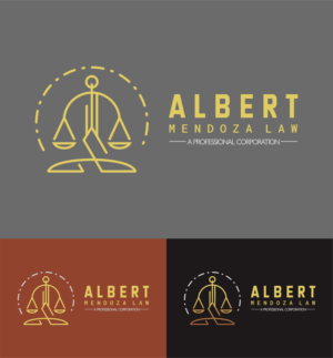 Logo-Design von Faisuasu für Albert Mendoza Law, A Professional Corporation | Design: #27451764