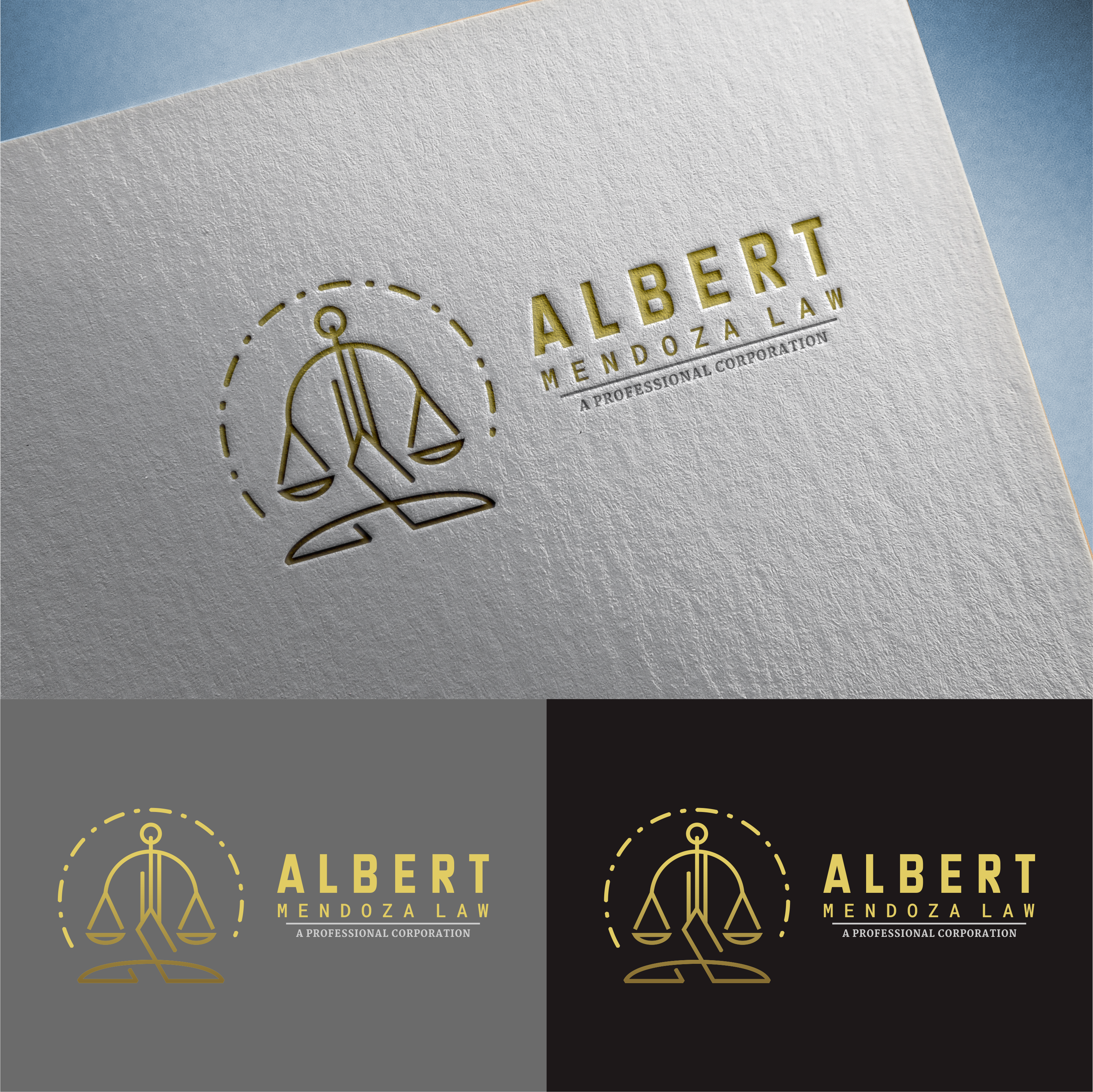 Logo Design by Faisuasu for Albert Mendoza Law, A Professional Corporation | Design #27451870