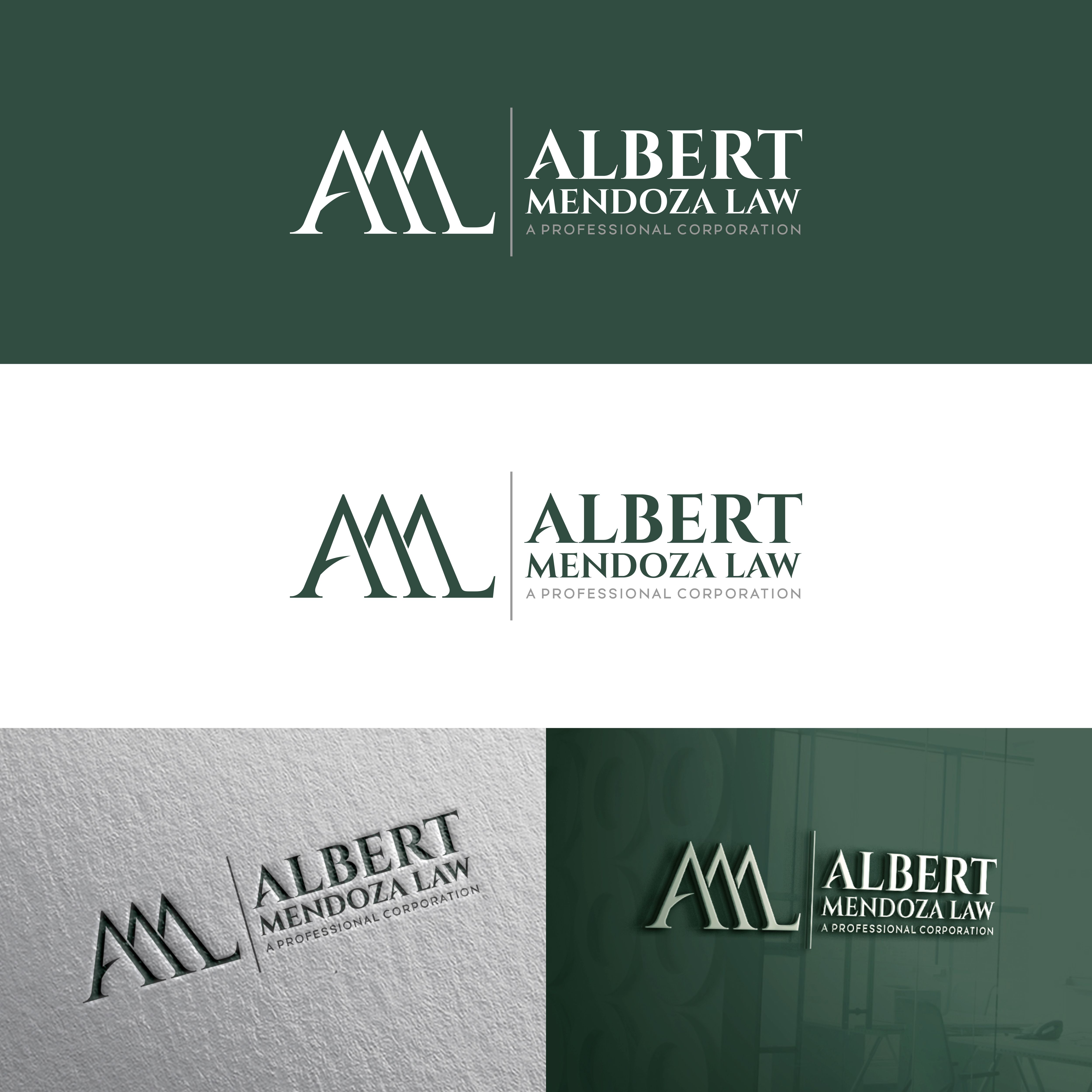 Logo Design by Rique for Albert Mendoza Law, A Professional Corporation | Design #27433053