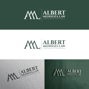 Logo-Design von Rique für Albert Mendoza Law, A Professional Corporation | Design: #27433053