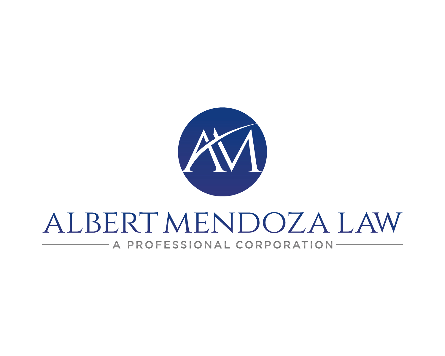 Logo Design by Atec for Albert Mendoza Law, A Professional Corporation | Design #27444521