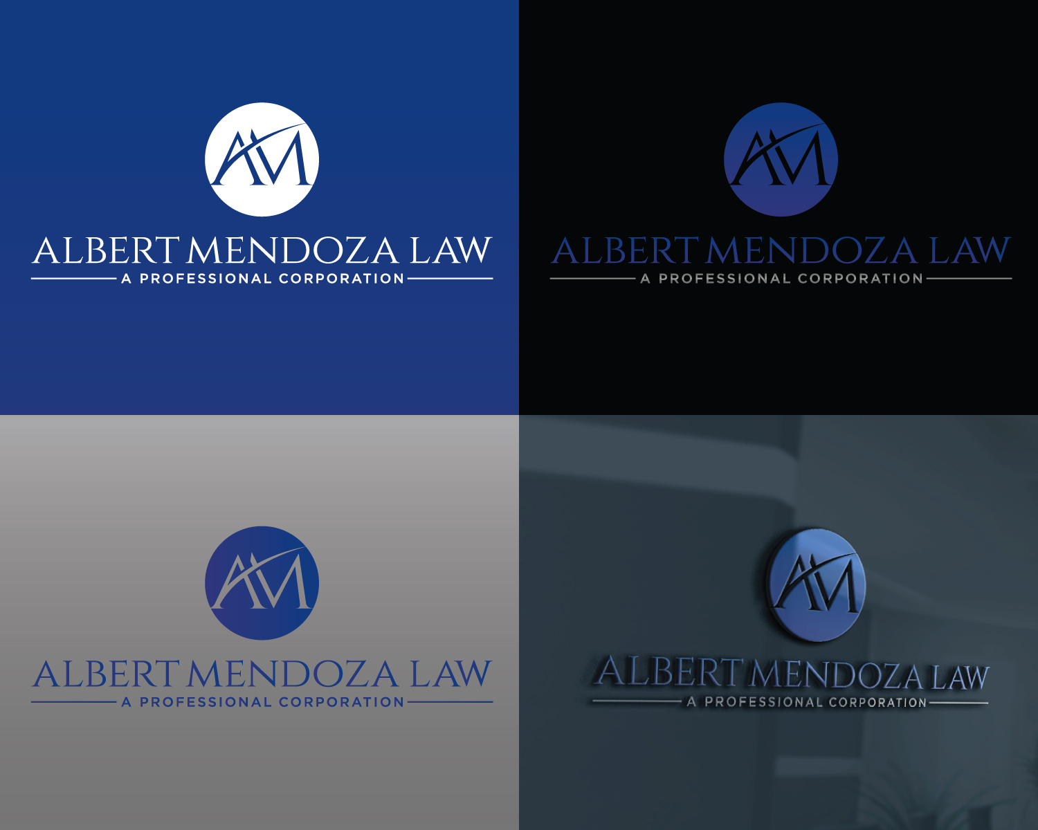 Logo Design by Atec for Albert Mendoza Law, A Professional Corporation | Design #27444522