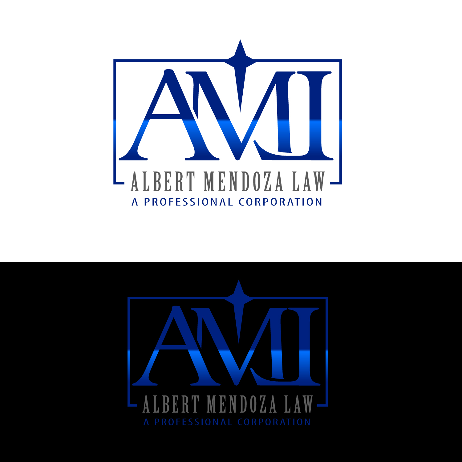 Logo Design by GODDREAMCREATION for Albert Mendoza Law, A Professional Corporation | Design #27456894
