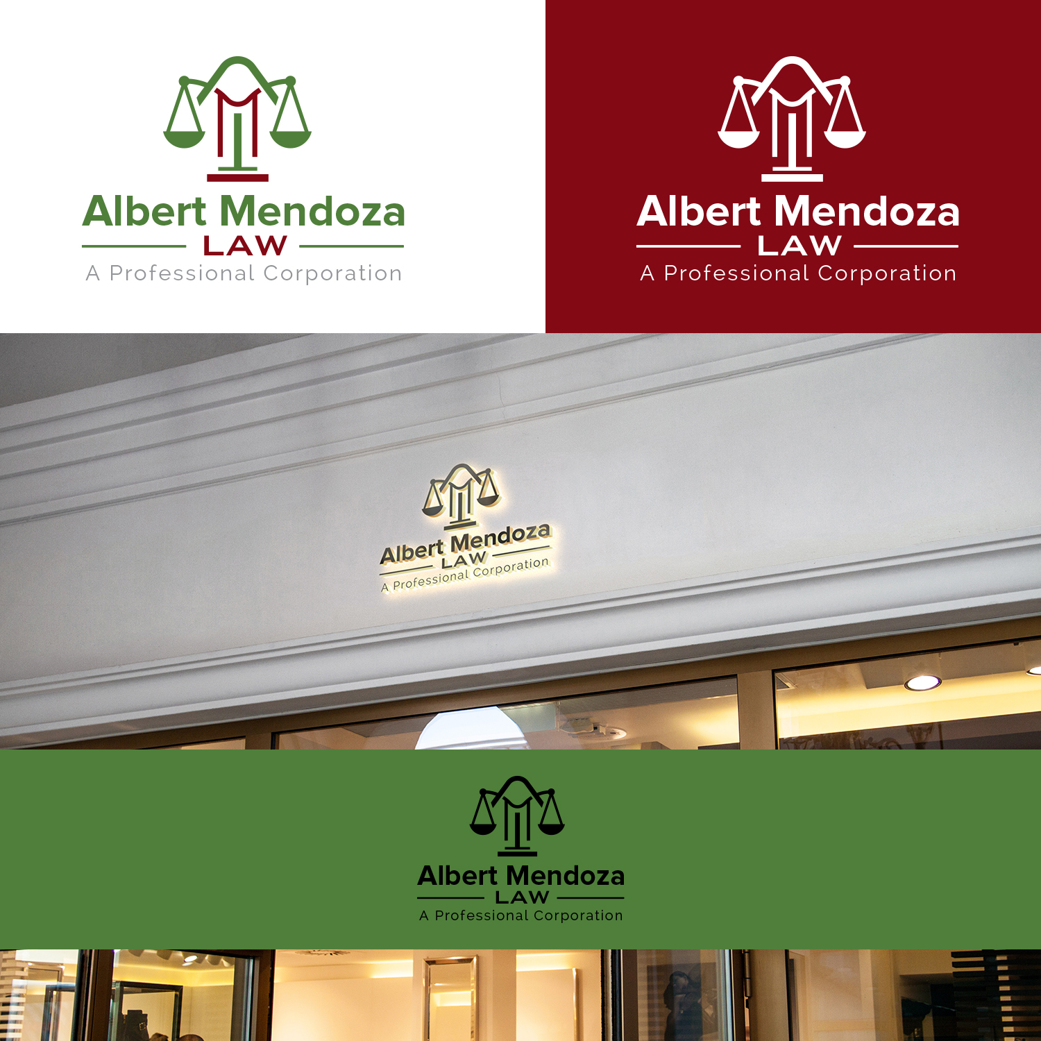 Logo Design by Maxo-Biz for Albert Mendoza Law, A Professional Corporation | Design #27439877