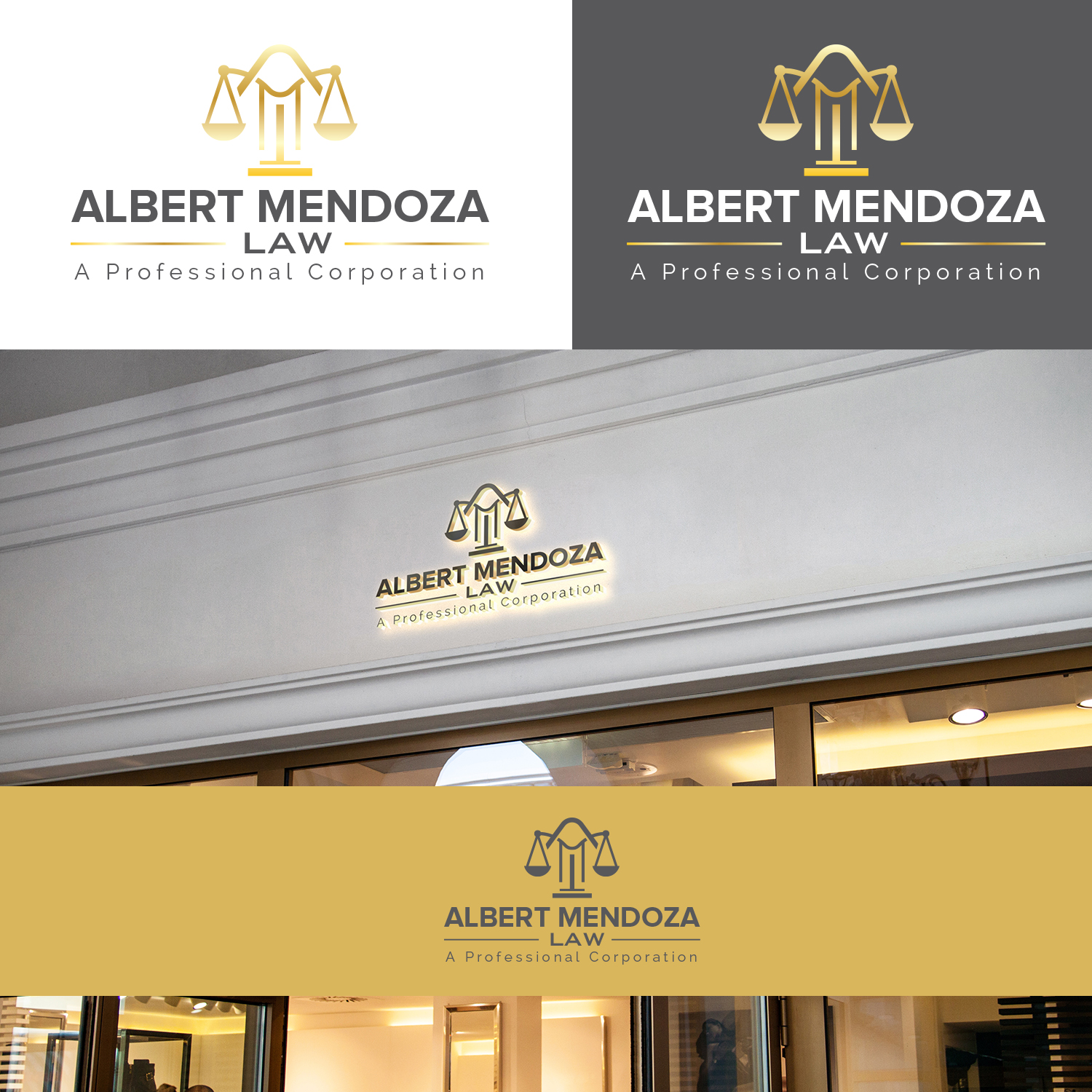 Logo-Design von Maxo-Biz für Albert Mendoza Law, A Professional Corporation | Design #27445498